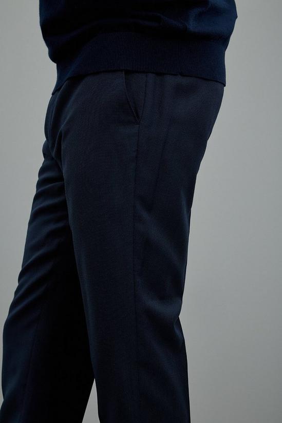Burton Slim Fit Navy Texture Trouser 5
