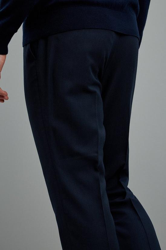 Burton Slim Fit Navy Texture Trouser 6