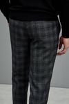Burton Slim Fit Grey Texture Check Trouser thumbnail 5