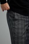 Burton Slim Fit Grey Texture Check Trouser thumbnail 6