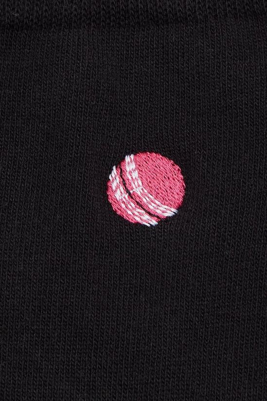 Burton 5 Pack Cricket Embroidered Socks 2