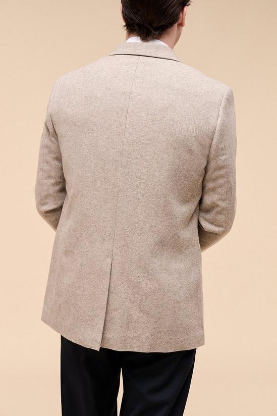 Burton Slim Fit Ecru Tweed Blazer 2
