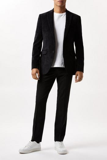 Related Product Slim Fit Black Cord Jacket