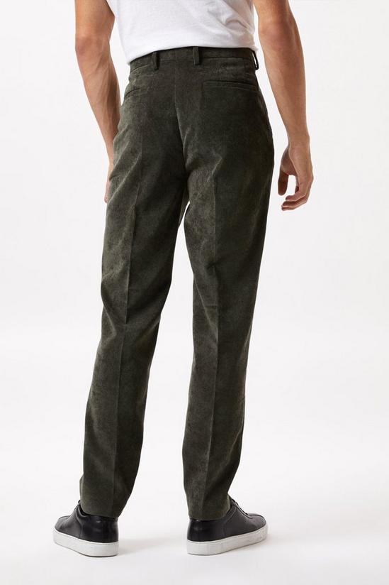 Burton Slim Fit Green Cord Trousers 3