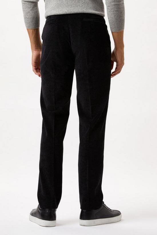 Burton Slim Fit Black Cord Trousers 3
