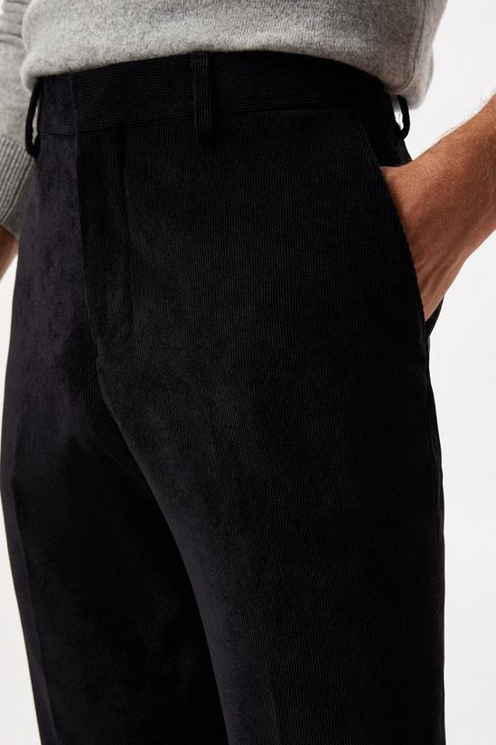 Burton Slim Fit Black Cord Trousers 4