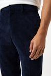 Burton Slim Fit Navy Cord Trousers thumbnail 4