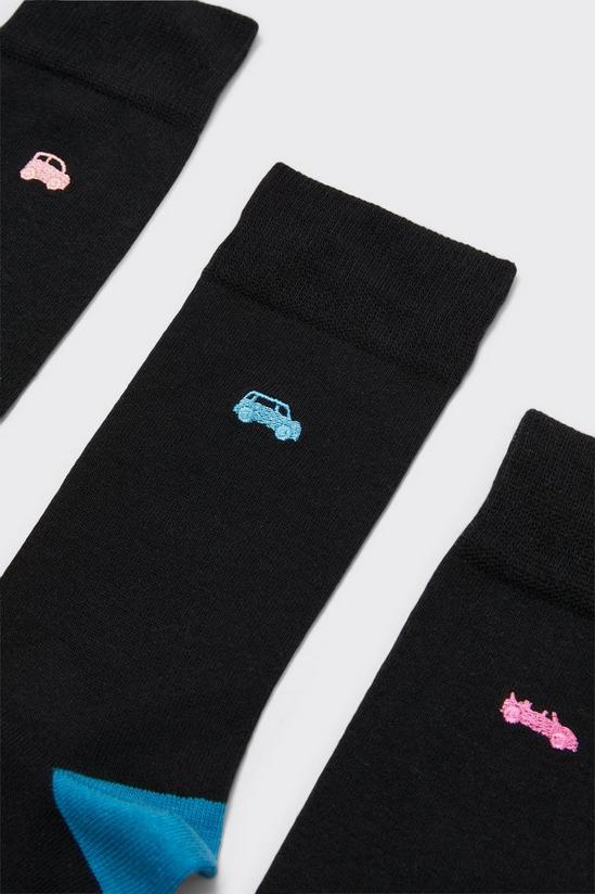 Burton 5 Pack Car Embroidery Socks 3