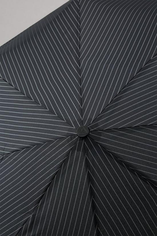 Burton Fulton Chelsea City Stripe Black Automatic Crook Handle Umbrella 3