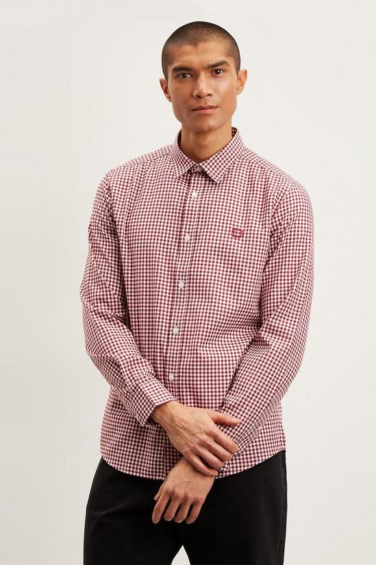 Burton Long Sleeve Gingham Oxford Shirt 1