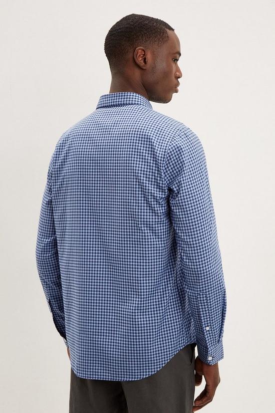 Burton Regular Fit Long Sleeve Gingham Oxford Shirt 3