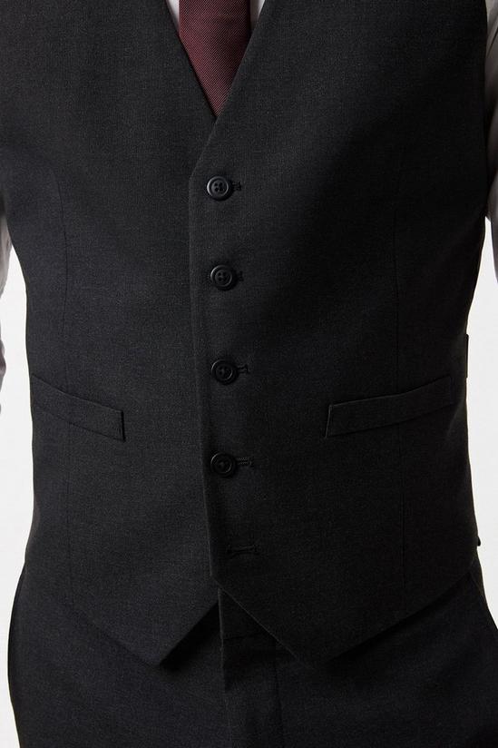 Burton Plus And Tall Tailored Charcoal Essential Waistcoat 6