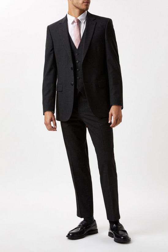 Burton Plus And Tall Charcoal Essential Slim Waistcoat 2