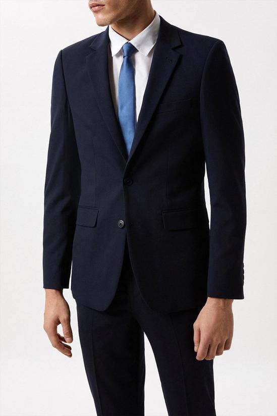 Burton Plus And Tall Navy Tailored Essential Jacket 1