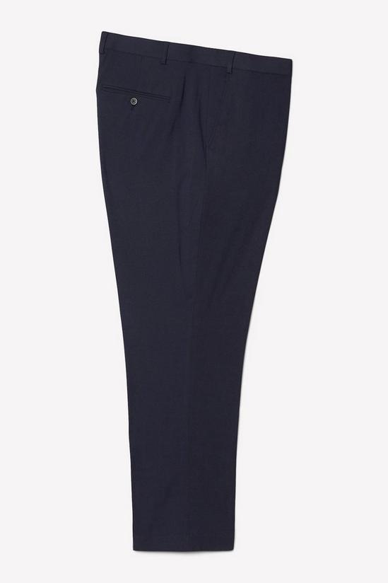 Burton Plus And Tall Navy Tailored Essential Trousers 5