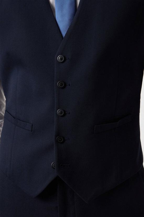 Burton Plus And Tall Navy Tailored Essential Waistcoat 6