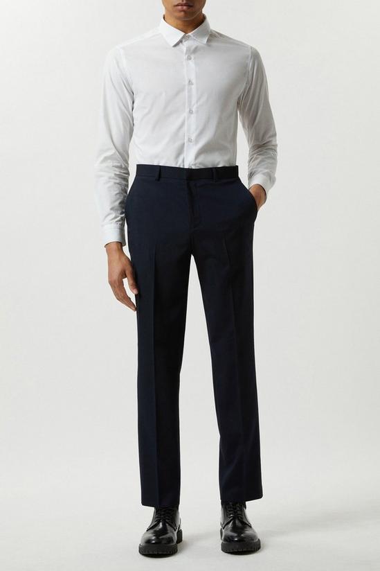 Burton Plus And Tall Slim Navy Essential Trousers 1