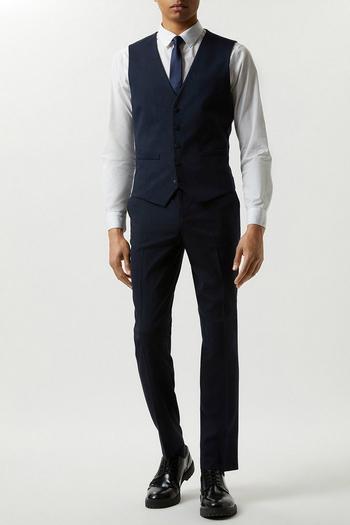 Related Product Plus And Tall Slim Navy Essential Waistcoat