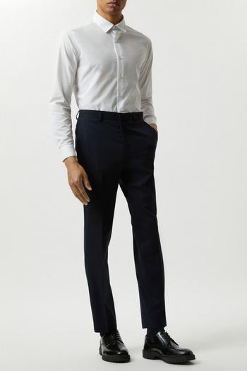 Related Product Plus And Tall Skinny Navy Essential Trousers