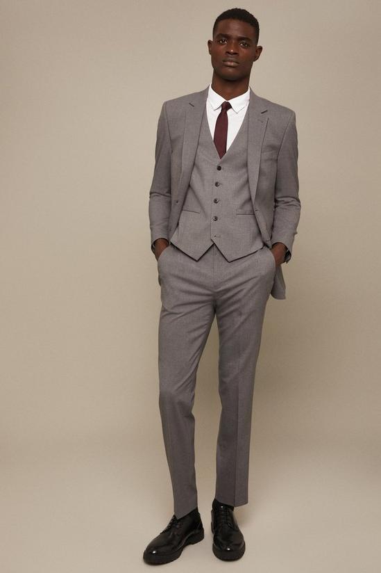 Burton Plus And Tall Tailored Grey Essential Waistcoat 1