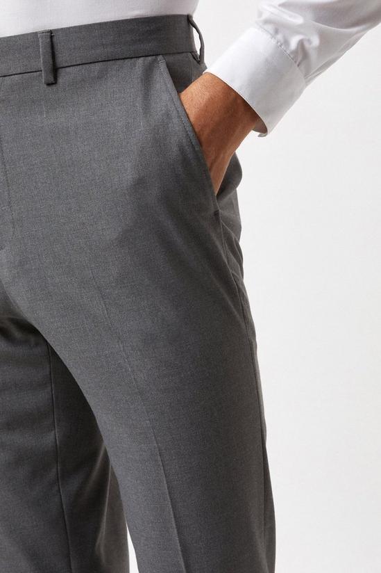 Burton Plus And Tall Slim Grey Essential Trousers 4