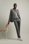 Burton Slim Fit Grey Jersey Suit Jacket thumbnail 1