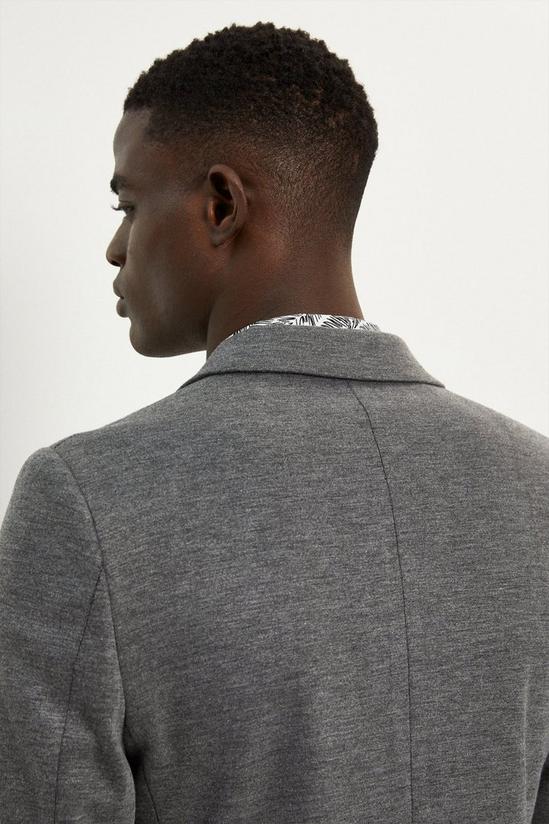 Burton Slim Fit Grey Jersey Suit Jacket 6