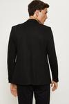 Burton Slim Fit Black Jersey Suit Jacket thumbnail 3