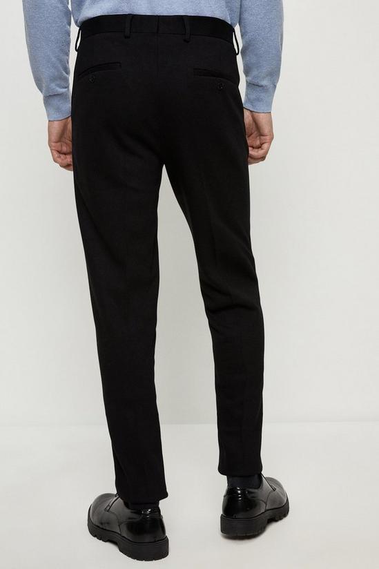 Burton Slim Fit Black Jersey Trousers 3