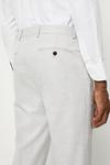 Burton Slim Fit Light Grey Pow Check Suit Trousers thumbnail 4