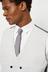 Burton Slim Fit Light Grey Pow Check Suit Waistcoat thumbnail 6