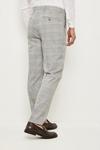 Burton Slim Fit Light Grey Overcheck Suit Trousers thumbnail 3
