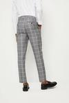 Burton Skinny Fit Grey Textured Check Suit Trousers thumbnail 3