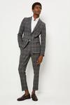 Burton Slim Fit Overcheck Suit Jacket thumbnail 2