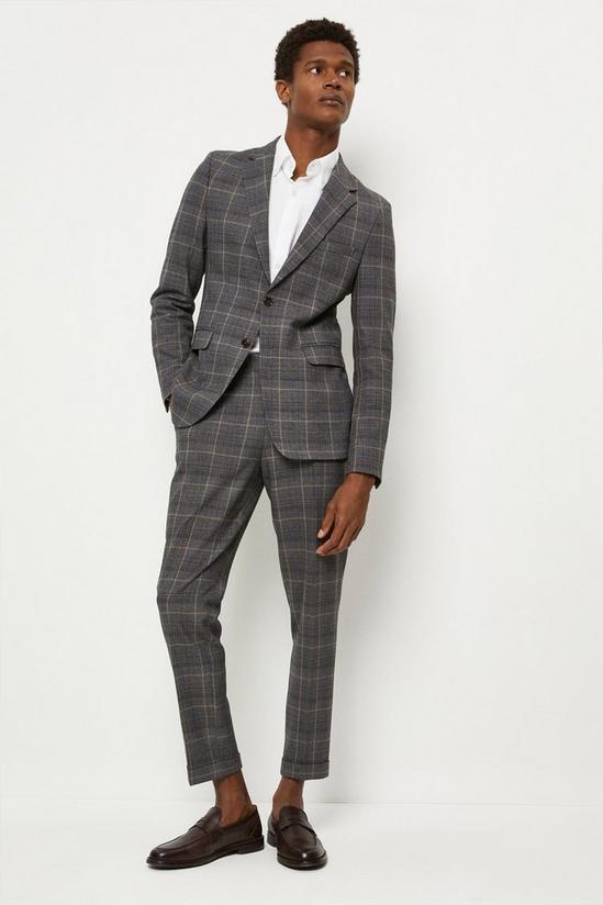 Burton Slim Fit Overcheck Suit Jacket 2