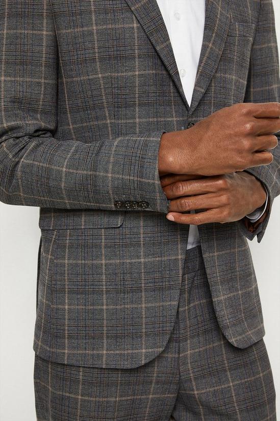 Burton Slim Fit Overcheck Suit Jacket 5