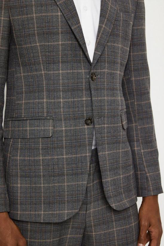 Burton Slim Fit Overcheck Suit Jacket 6