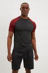 Burton RTR Plus And Tall Muscle Fit Contrast Raglan T-shirt thumbnail 1