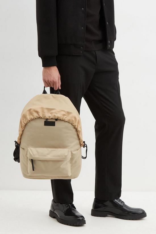 Burton Beige Consigned Zip Weathercover Backpack 2