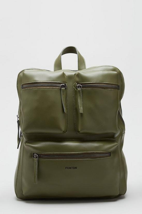 Burton Khaki Fenton Triple Pocketed Backpack 1