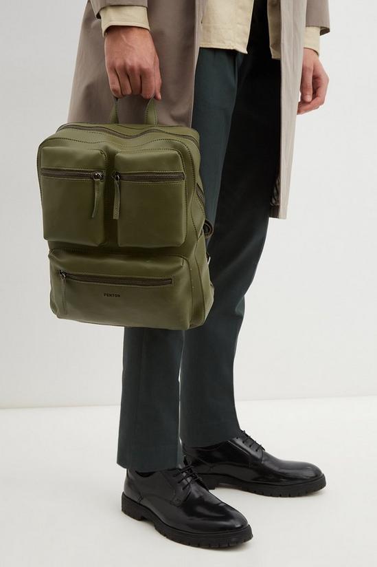 Burton Khaki Fenton Triple Pocketed Backpack 2