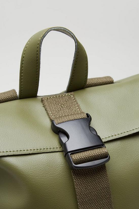 Burton Khaki Fenton Foldover Clip Pocket Backpack 4