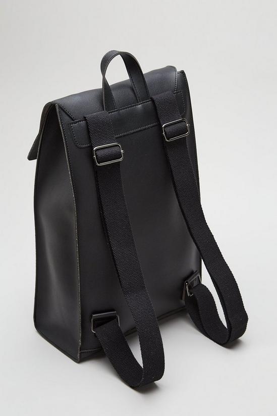 Burton Black Fenton Slimline Flapover Clip Backpack 3