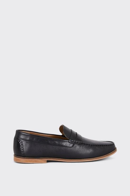 Burton Black Smart Leather Loafers 1