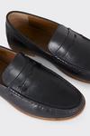 Burton Black Smart Leather Loafers thumbnail 3