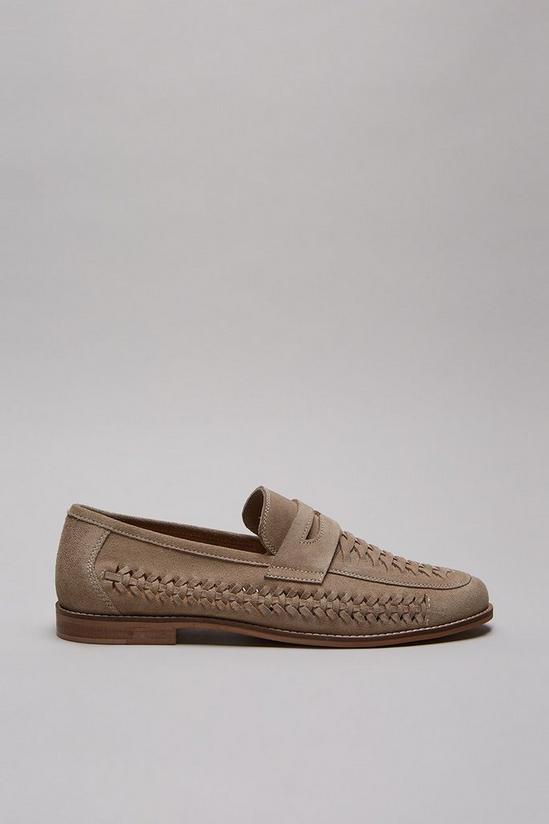 Burton Stone Suede Woven Loafers 1