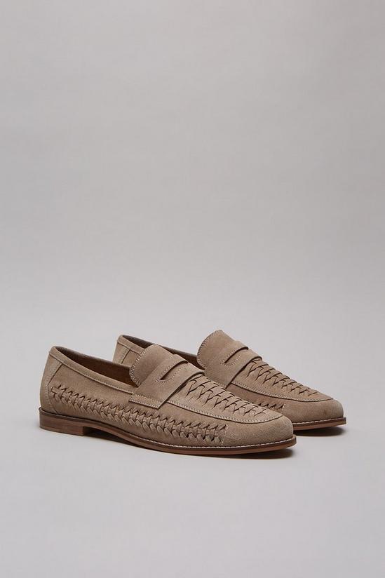 Burton Stone Suede Woven Loafers 2