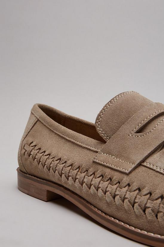 Burton Stone Suede Woven Loafers 4