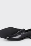 Burton Black Leather Plain Loafers thumbnail 4
