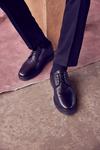 Burton Black Textured Leather Derby Shoes thumbnail 1